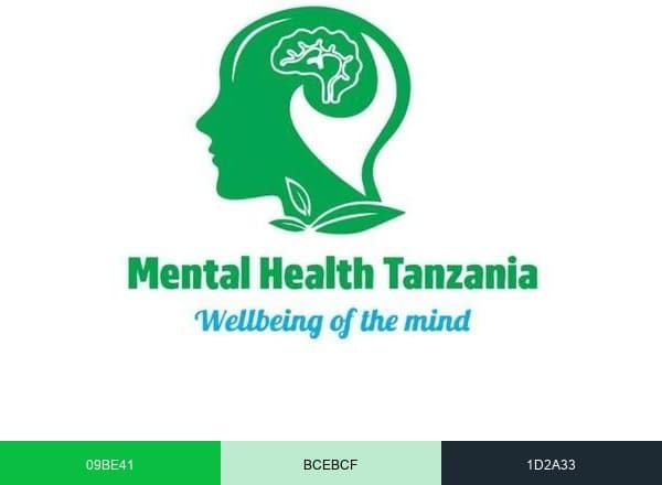 Mental Health Tanzania brand color palette
