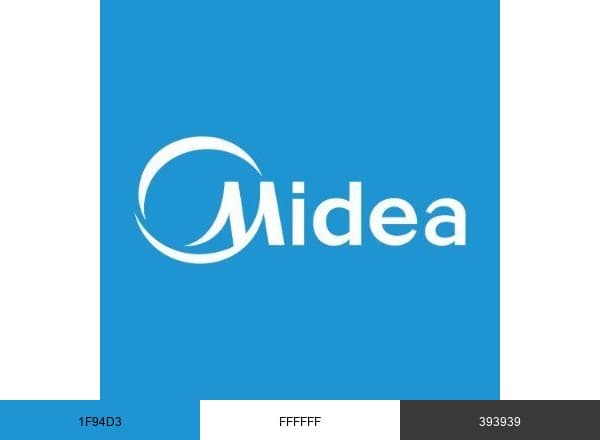 Midea America brand color palette