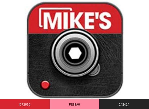 Mike's Camera brand color palette