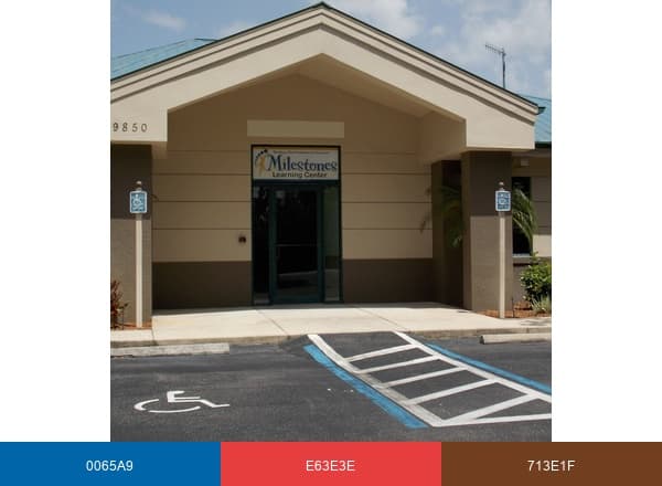 Milestones Learning Center brand color palette