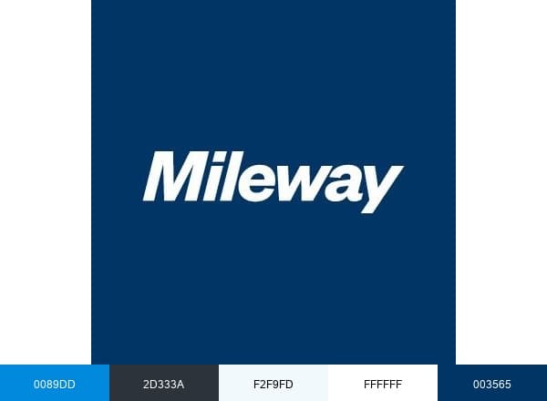 Mileway brand color palette