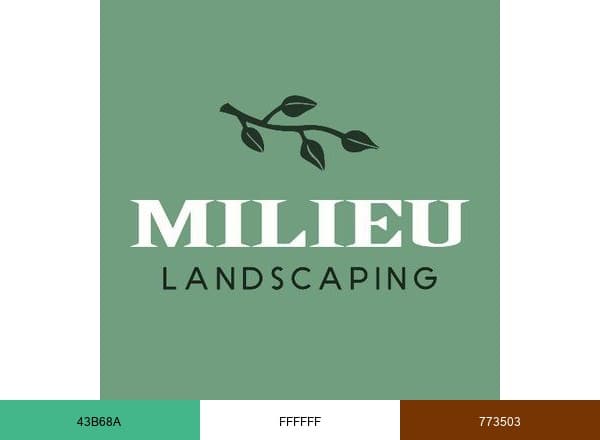 Milieu Landscaping brand color palette