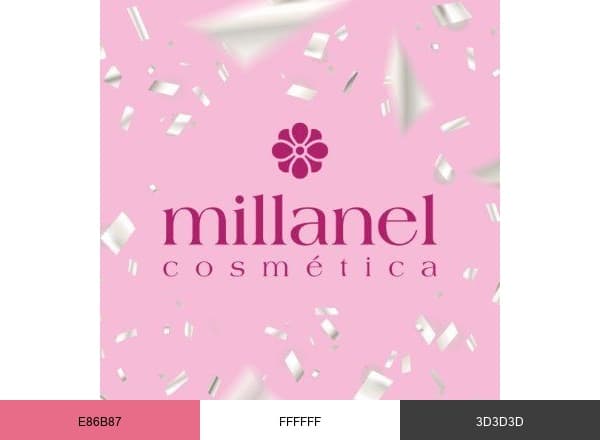 Millanel Cosmética brand color palette