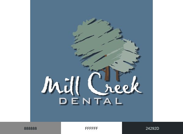 Mill Creek Dental brand color palette