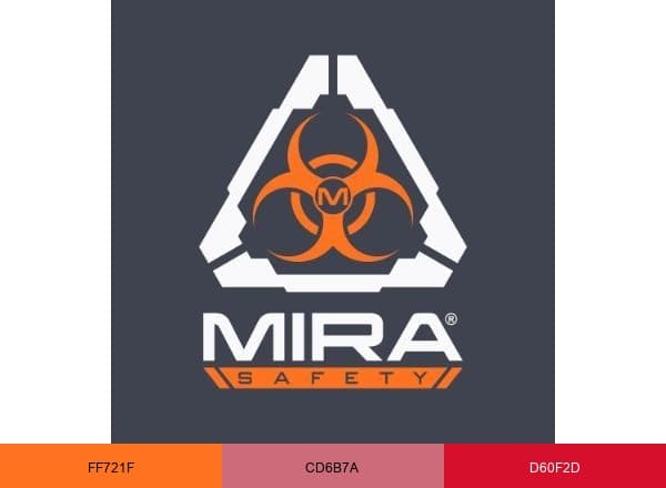 Mira Safety brand color palette