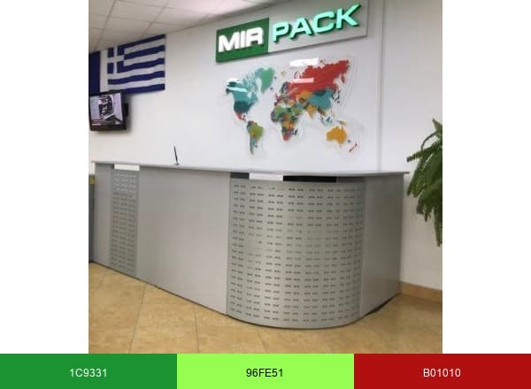MIRPACK brand color palette