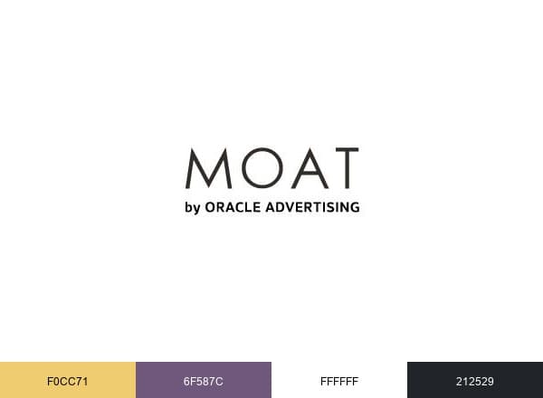 Moat by Oracle Advertising brand color palette