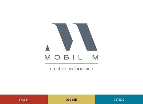 Mobil M brand color palette