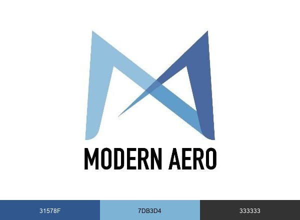 Modern Aero brand color palette