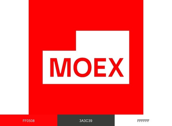 Moscow Exchange brand color palette