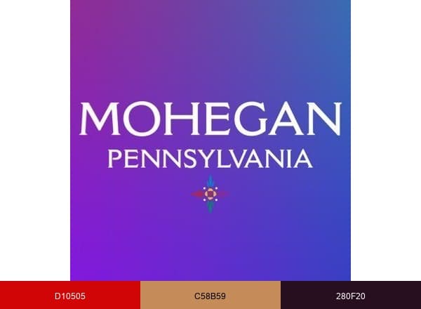 Mohegan Pennsylvania brand color palette