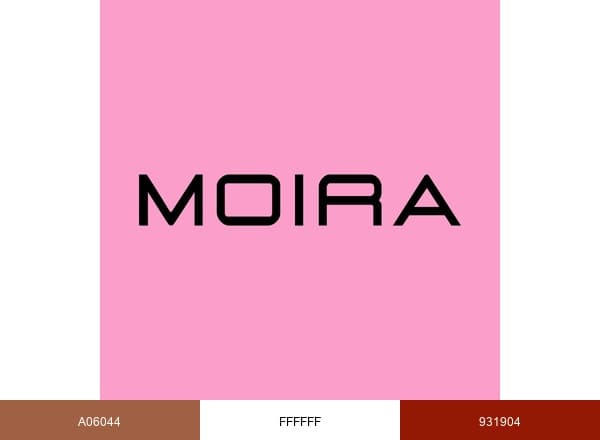 MOIRA BEAUTY brand color palette
