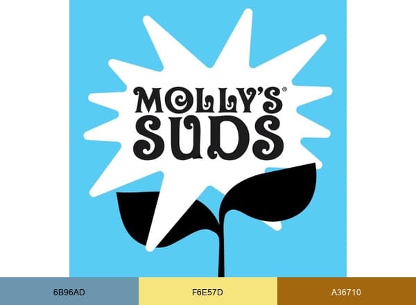 Molly's Suds brand color palette