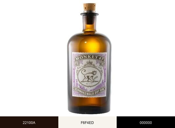 Monkey 47 brand color palette