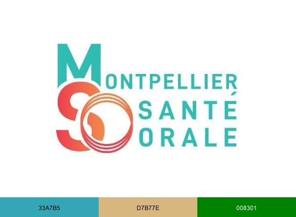 Montpellier Santé Orale brand color palette