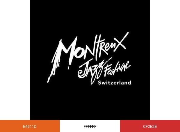 Montreux Jazz Festival brand color palette