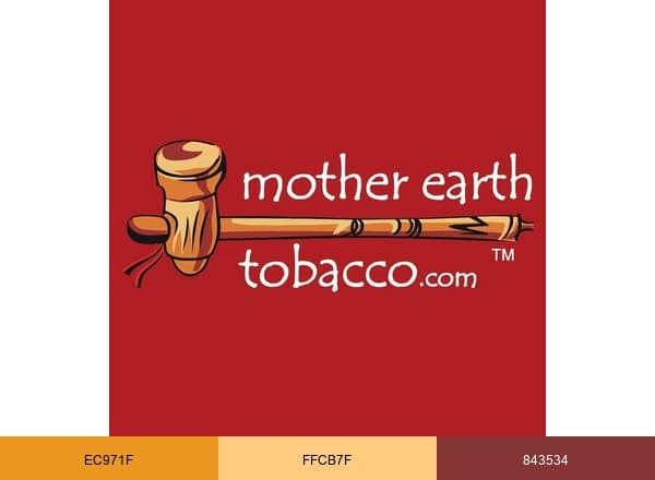 Mother Earth Tobacco brand color palette