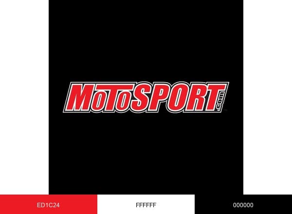 MotoSport brand color palette