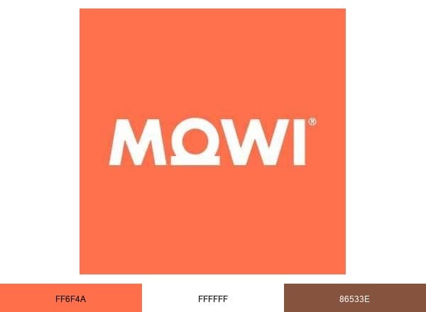 Mowi brand color palette