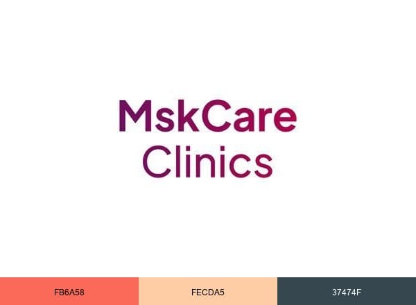 MskCare Clinics brand color palette
