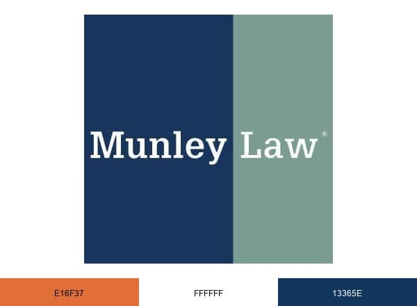 Munley Law brand color palette
