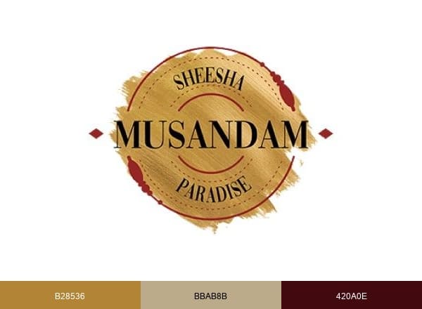 Musandam Sheesha Paradise brand color palette
