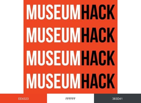 Museum Hack brand color palette