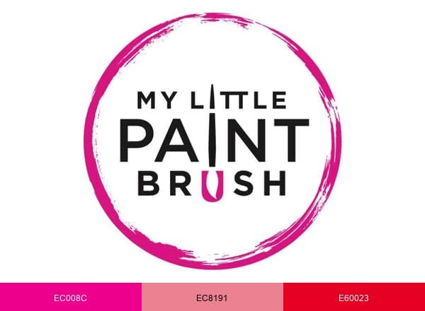 My Little Paintbrush brand color palette