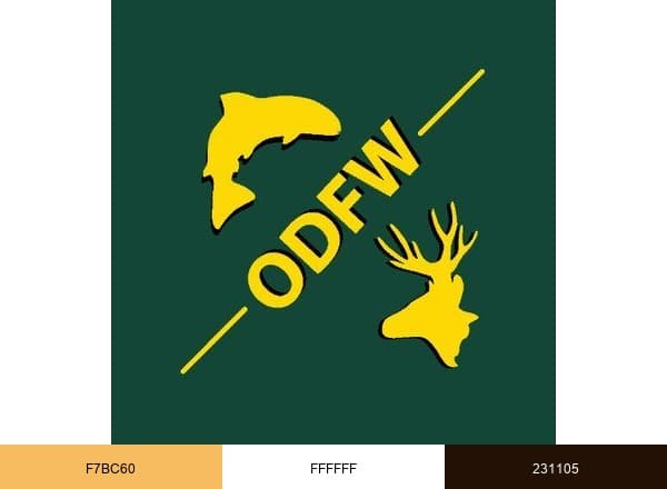 Oregon Department of Fish and Wildlife brand color palette