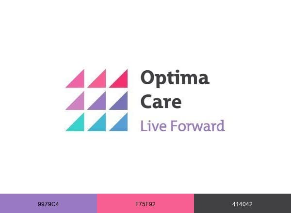Optima Care brand color palette