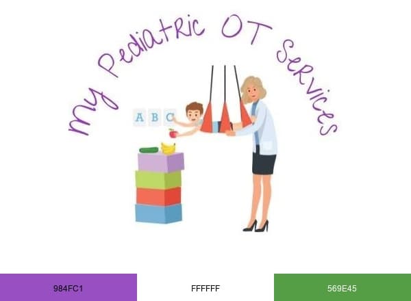 My Pediatric OT Services brand color palette