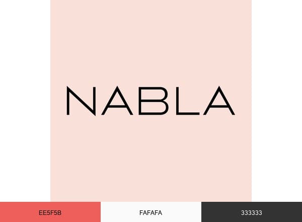 – NABLA Cosmetics brand color palette
