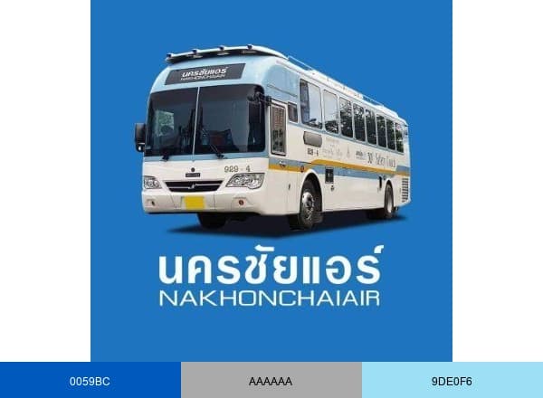 Nakhonchaiair brand color palette