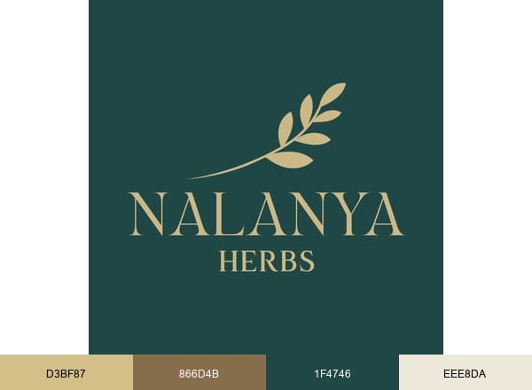 NALANYA HERBS brand color palette