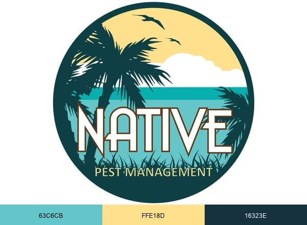 Native Pest Management brand color palette