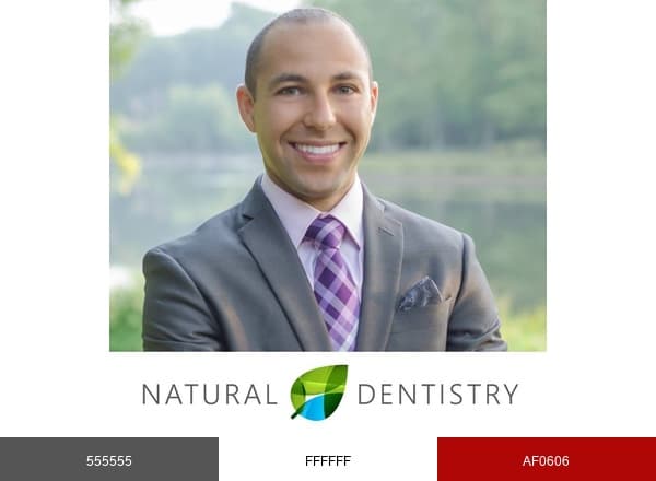 Natural Dentistry Center brand color palette
