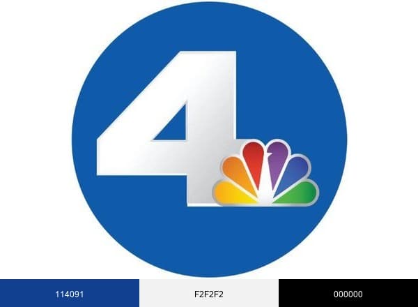 NBC Los Angeles brand color palette