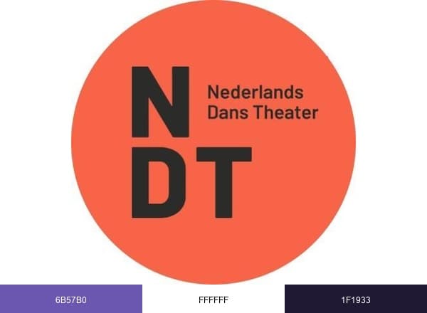 Nederlands Dans Theater brand color palette