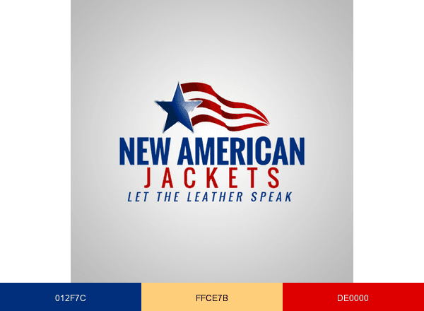 New American Jackets brand color palette