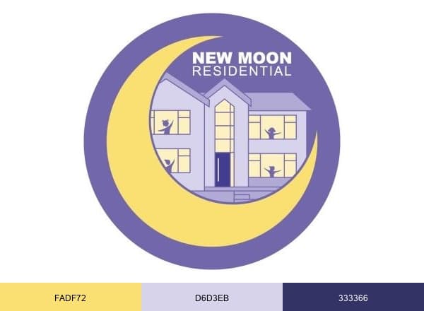 New Moon Residential brand color palette