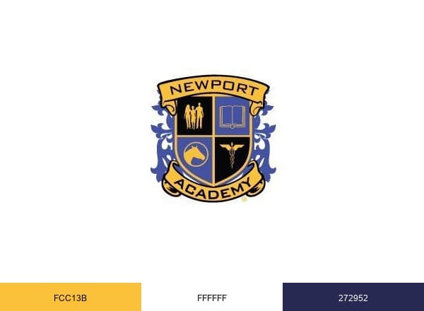 Newport Academy brand color palette