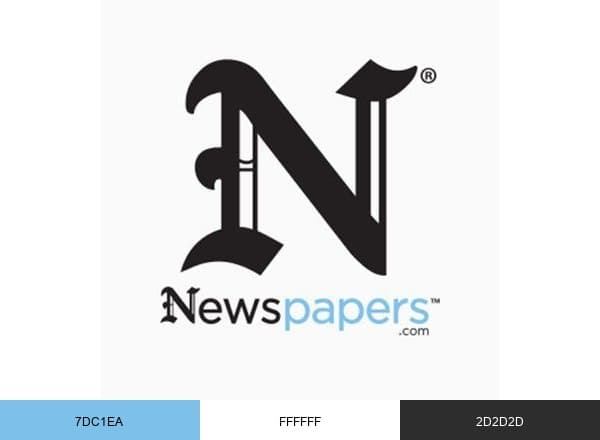Newspapers.com brand color palette