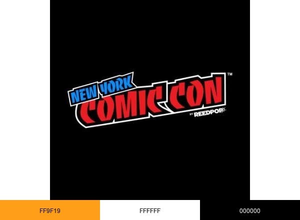 New York Comic Con brand color palette