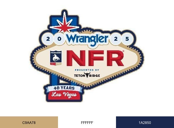 Wrangler National Finals Rodeo brand color palette