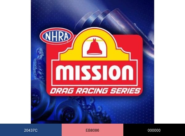 NHRA brand color palette
