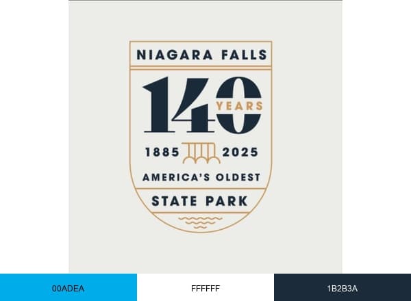 Niagara Falls State Park brand color palette