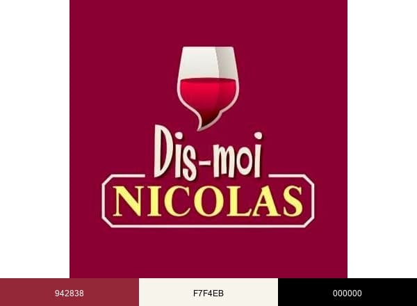 Dis-moi Nicolas brand color palette