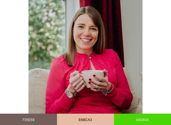 Nicola Saunders Therapy brand color palette