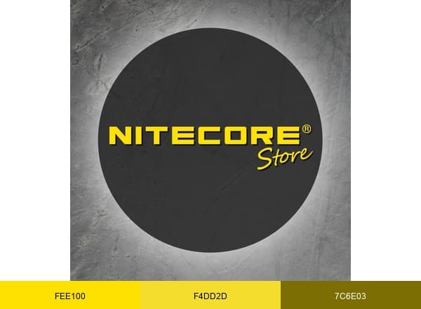 – Nitecore Store brand color palette