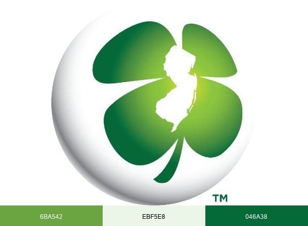 New Jersey Lottery brand color palette
